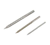 Abaodam Jeu de 3 Forets à Fraises en Alliage Dur pour Réparation de Pneus Voiture, Tailles 3mm*60mm, 4.5mm*75mm, 6mm*85mm, Foret Coupe Alésoir en Acier Allié, Outil Précis pour Éliminer