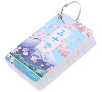 Abaodam Jeu de Cartes d'apprentissage Japonerie 1 Jeu 46 Cartes Hiragana et Katakana en Papier Léger pour Débutants Japonerie Portables Éducatives pour Garçon et Filles
