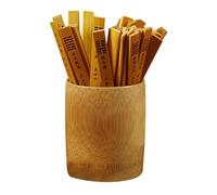 Abaodam Jeu de Divination Chinois en Bambou 64 Bâtons Hexagrammes Seau 10 Cm, Accessoires pour Tirage Sort et Apprentissage du Yi Jing, Bâtons de Fortune Traditionnels pour Loisirs