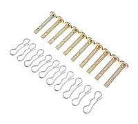 Abaodam Jeu de Goupilles de Cisaillement et Fendues Métal Kit de Remplacement Compatible pour Souffleuse Accessoires Fixation pour Préparation Saison Hivernale