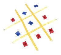 Abaodam Jeu Géant Extérieur Morpion avec Sangles Résistantes Portable pour Jardin et Patio Activité Familiale Ludique