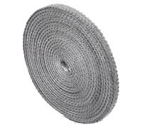 Abaodam Joint de Cheminée Autocollant en Fibre de Verre Noir, Résistant à Haute Température L'abrasion, Rouleau de 4m pour Porte de Poêle à Bois et Insert
