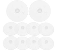 Abaodam Joints de Remplacement Garantissant Une Vapeur Sécurisée en Silicone 10pcs pour Soupape de Cuiseur à Riz Blanc, Compatibles Plupart des Cuiseurs