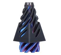 Abaodam Jouet Anti-Stress en Spirale Imprimé 3D Pyramide 7,5 Cm Noir Violet pour Garçon et Filles Adultes Bureau Relaxation Sensorielle Éducative