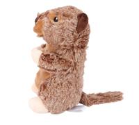 Abaodam Jouet en Peluche pour Chien Résistant Aux Morsures, Jouet Molaire Doux De Taille Moyenne, Couleur Marron, pour L’intérieur Chiots Adultes