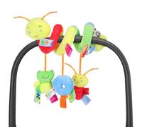 Abaodam Jouet pour Poussette, Centre D'activités en Spirale pour Siège Auto avec Clochette, Hochets Sensoriels Suspendus pour Nouveau-né, Berceau de Voyage Et