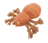 Abaodam Jouets De Corde en Coton Araignée Chien à Mâcher pour Chien Stimulation Jouets Couineurs pour Chiens Chiot pour Chiot Brun Corde De Coton