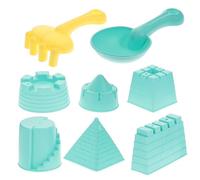 Abaodam Jouets de Sable D’Extérieur 8 Pièces pour Garçon et Filles Château de Sable Pelle et Râteau Plastique Résistant Couleurs Aléatoires Jeu de Plage D’Été pour Couleur Aléatoire