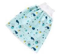 Abaodam Jupe-Culotte Imperméable D’Apprentissage pour Bébé Taille L Coton Doux Haute Taille Jupe Isolante Anti-Fuite Réutilisable pour L’Entraînement à la Propreté