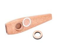 Abaodam Kazoo en Bois Naturel Lisse - Instrument Buccal Éducatif 1 Pièce - Partenaire Musical pour Ukulélé et Guitare - Orff Adapté à L’Éveil Musical des Garçon et Filles