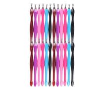 Abaodam Kit 48pcs pour Enlever Peau Morte et Repousser Cuticules, Outil Nail Art et Acier Inoxydable, Nettoyage Ongles Professionnel pour Femmes
