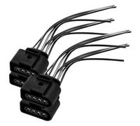 Abaodam Kit 4pcs Adaptateur de Fil de Bobine D'allumage Connecteur de Bobine D'allumage Automobile Noir en Plastique pour Voiture Performance Solide et Fiabilité Couleur Couleur Aléatoire