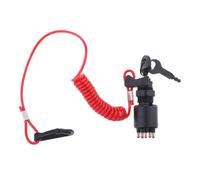 Abaodam Kit Allumage pour Bateau avec Cordon Tour de Cou Interrupteur Clé Abs et Métal Installation Facile Conforme Aux Spécifications Origine Accessoire Marin Fiable