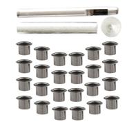 Abaodam Kit de 1 Set Œillets Métalliques en Fer pour Travaux du Cuir avec Outils D'installation, Simple à Installer et Polyvalent pour Artisanat DIY à Domicile