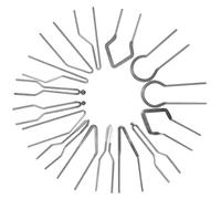 Abaodam Kit de 15 Pointes Métalliques pour Pyrogravure Bois, Embouts à Haute Impédance en Fil pour Machine de Gravure, Accessoires pour Pyrograveur, Haute Température, Style Aléatoire