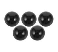 Abaodam Kit de 5 Billes de Flipper en Plastique Noir Solide Mini Billes de Jeu pour Flippers Garçon et Filles et Adultes Accessoires de Réparation Vitesse de Rapide