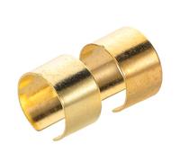 Abaodam Kit de Bornes de Batterie Voiture 1 Paire Cuivre Doré Ensemble Connecteurs de Bornes Poteau Latéral Remplacement Extrémités Câble Batterie Auto et Marine