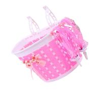 Abaodam Kit de Décoration Garçon Fille avec Panier Rose et Rubans pour Guidon Accessoires Cyclisme Sécurisés et Durables pour Trottinette et Tricycle Garçon Fille