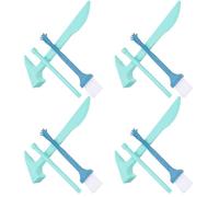 Abaodam Kit de Fouilles Archéologiques Éducatif pour Garçon et Filles 4 Pièces en Plastique Sécurisé, Kit de Découverte de Pierres Précieuses et Cristaux, Scientifique D’Apprentissage