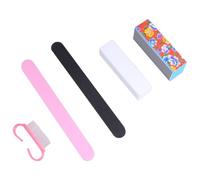 Abaodam Kit de Manucure Couleur Aléatoire Limes à en Plastique 10 Pièces et Polissoirs pour Former et Polir, pour Manucure et Nail Art