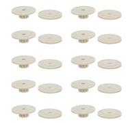 Abaodam Kit de Montage pour Cage à Oiseaux 10 Pièces Écrous et Rondelles M6 Blancs pour Perchoir, Fixation Sécurisée et Compatible, Accessoires Robustes pour Perchoirs et