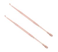 Abaodam Kit de Nettoyage des Oreilles à Double Tête en Acier Inoxydable pour Extraction Sûre avec Embouts Spirale et Ressort Cire la Maison Voyage
