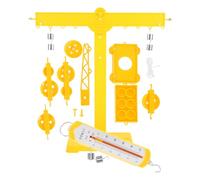 Abaodam Kit de Poulies avec Support et Corde pour Expériences Physiques et Mécaniques Scolaires Ensemble Éducatif de Levier et Frottement pour Laboratoire Démonstration Scientifique