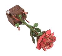 Abaodam Kit de Puzzle 3D en Bois Bouquet de Roses à Construire Soi-Même Maquette de Fleur DIY Décoration Naturelle pour Bureau et Maison Jeu Éducatif Créatif pour Adultes Présent