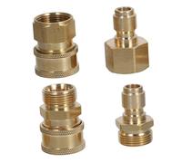 Abaodam Kit de Raccords Rapides Haute Pression pour Nettoyeur Portable Adaptateurs et Coupleurs pour Tuyau Connexion Facile et Sécurisée Accessoires Polyvalents pour Nettoyage Auto et