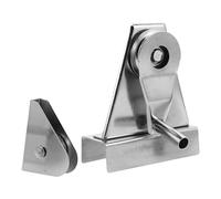 Abaodam Kit de Réparation Drisse de Mât à Drapeau Acier Inoxydable avec Palier Poulie à Roulement et Manivelle pour Remplacement et Entretien