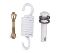 Abaodam Kit de Suspension Ressort pour Chaise Suspendue Crochet Pivotant Antienlacement Accessoires de Fixation pour Hamac et Panier Suspendu Kit Complet pour Installation Sécurisée
