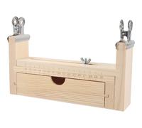 Abaodam Kit de Tissage Bracelet DIY en Bois Marron Cadre Pratique et Acier Inoxydable pour Fabrication et Décoration Artisanale la Maison