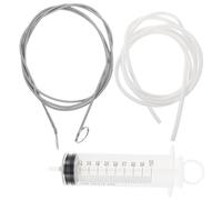 Abaodam Kit Déboucheur Canalisation pour Toit Ouvrant Voiture 3 Pièces avec Brosse Flexible, Injecteur 100 Ml et Tube Adaptable, Outil Nettoyage Drainage pour Évacuation Obstruction