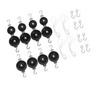 Abaodam Kit D'expérimentation Physique 8 Poulies Métalliques Simples et Doubles, 4 Cordes et 8 Crochets, Matériel Pédagogique pour Collège, Système de Poulies Fixes et Mobiles