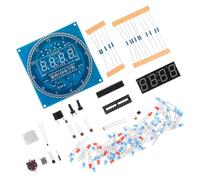 Abaodam Kit d'Horloge Électronique À Monter Soi-Même Horloge Numérique LED Rotative À 360° Affichage Lumineux Contrôlé Par La Lumière Pour Maison Et Bureau Plusieurs styles