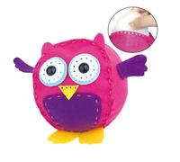 Abaodam Kit DIY Chat-huant Feutrine Non Tissée Éducatif Fait Main Activité Créative Garçon Fille Matériel Artisanal et Développement Intellectuel et Imagination