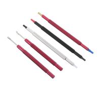 Abaodam Kit d'Outils de Réparation de Montres 5 Pièces 2 Extracteurs de Goupilles et 3 Poussoirs d'Aiguilles Outil d'Horloger Polyvalent pour Démontage et Réglage de Bracelets Usage