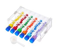 Abaodam Kit Éducatif de des Couleurs avec Test Tubes et Perles Jeu de et Comptage pour Développement Moteur et Apprentissage Mathématique Préscolaire