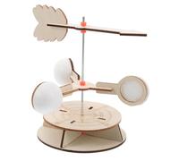 Abaodam Kit Éducatif De Girouette Bois Modèle De Science Pour Garçon Fille Projet Expérimentation Météorologique Assemblage Pratique Pour Apprendre La Direction Du Vent