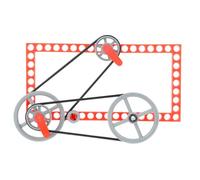 Abaodam Kit Éducatif Garçon Fille Engrenage et Poulie Modèle DIY Pédagogique pour Apprentissage du Principe de Rotation du Vélo Scientifique pour Garçons et Filles Outil Enseignement