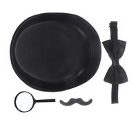 Abaodam Kit Enquêteur Cosplay Complet avec Loupe et Accessoires Costume Policier pour Fête Déguisement Garçon Rôle-play Créatif et Jeux Enquête