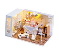 Abaodam Kit Mini Maison Soi-même en Bois - Modèle à Assembler pour Garçon et Filles et Adultes - Mini Appartement Romantique - Jeu Créatif et Éducatif - Présent pour Loisirs et Fêtes