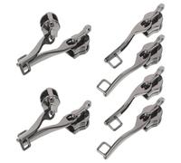 Abaodam Kit Réparation Zip 4 Paires de Tirettes de Fermeture Éclair pour Valise Dispositif de Retenue du Curseur en Métal, Adaptées aux Valisettes et Paquet à Roulettes