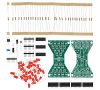 Abaodam Kit Soudure Électronique DIY de Sablier Rouge, Matériel Pédagogique Portable, Ensemble D’entraînement la Soudure pour Apprentissage et Bricolage Éducatif