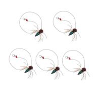 Abaodam Kitten Teaser Wand Replacement Heads Fly Shaped Interactive Cat Refills for Indoor Chasing and Hunting Fun