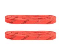 Abaodam Lacets de Patin de Hockey Orange 96 Pouces, Anti-Gel | Polyester et Coton, pour Chaussures de Sport et Ski, Lot D’une Paire, Style Ciré, Usage Polyvalent