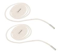 Abaodam Lacets Ronds Coton Blanc avec Perles Fausses Cordon Élastique Décoratif pour Chaussures Pantalons et Chapeaux Accessoires Artisanaux DIY pour Sneakers et Vêtements