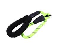 Abaodam Laisse Courte pour Chien 60 CM en Nylon Réfléchissant Vert Laisse de Dressage et Promenade pour Animal Chaîne Traction Sécurisée pour Marche Quotidienne et Jogging