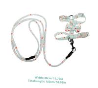 Abaodam Laisse Harnais Chien Ajustable pour Promenade Extérieur Sangle Poitrine Respirante pour Chiot et Chat S Couleur Aléatoire Couleur Aléatoire