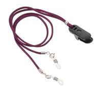 Abaodam Lanière Anti-perte pour Appareils Auditifs en Silicone Violet, Cordon Réglable pour Personnes Âgées, Clips Sécurisés pour Protection et Maintien des Aides Auditives, Usage